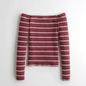 New Comfortable Hollister Off the Shoulder Top